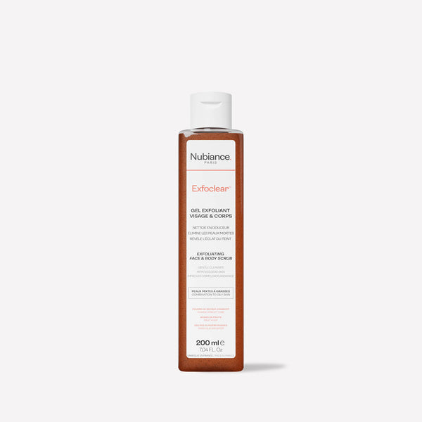 Exfoclear® Exfoliant Visage Et Corps Nubiance 200ml – Gommage Aux Noyaux D'abricot, Neuf